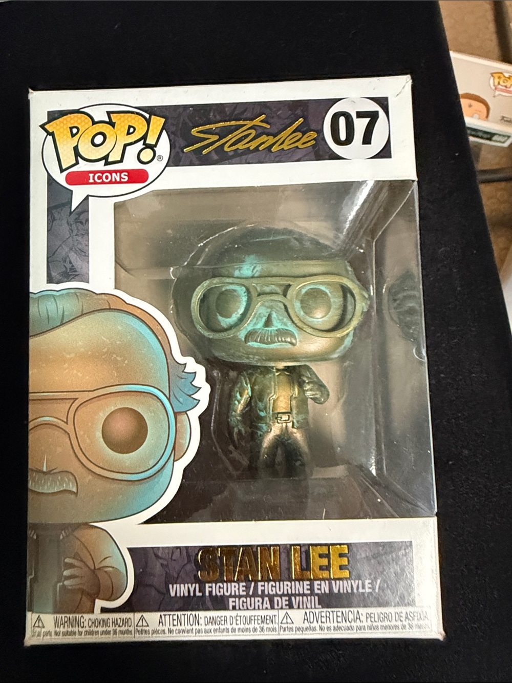 Funko Stan Lee Metallic Green and Gold Pop! Icons Figure #07
